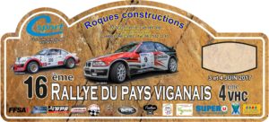 Plaque Rallye du Pays Viganais 2017