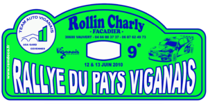 Plaque Rallye du Pays Viganais 2010