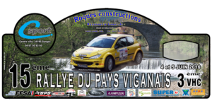 Plaque Rallye du Pays Viganais 2016