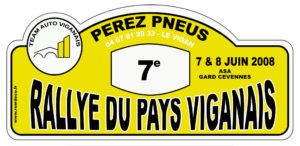 Plaque Rallye du Pays Viganais 2008
