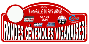 Plaque Rallye du Pays Viganais 2019