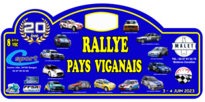 Plaque Rallye du Pays Viganais 2023